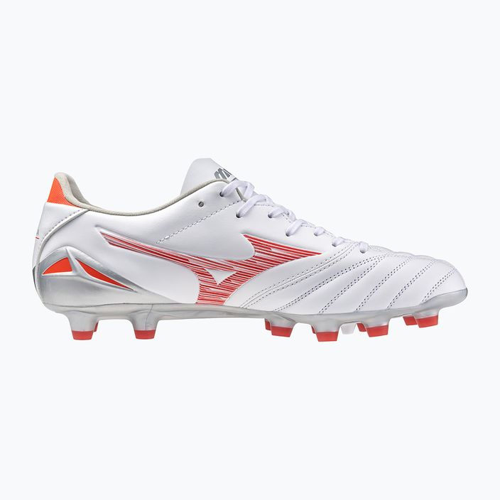 Scarpe da calcio Mizuno Morelia Neo IV Pro MD uomo bianco/rosso radioso/corallo caldo 2