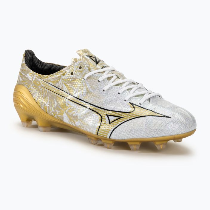 Scarpe da calcio da uomo Mizuno Αlpha Japan Md bianco/oro/nero