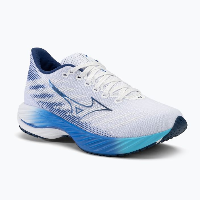 Scarpe da corsa da uomo Mizuno Wave Rider 28 bianco/blu estense/blu marino