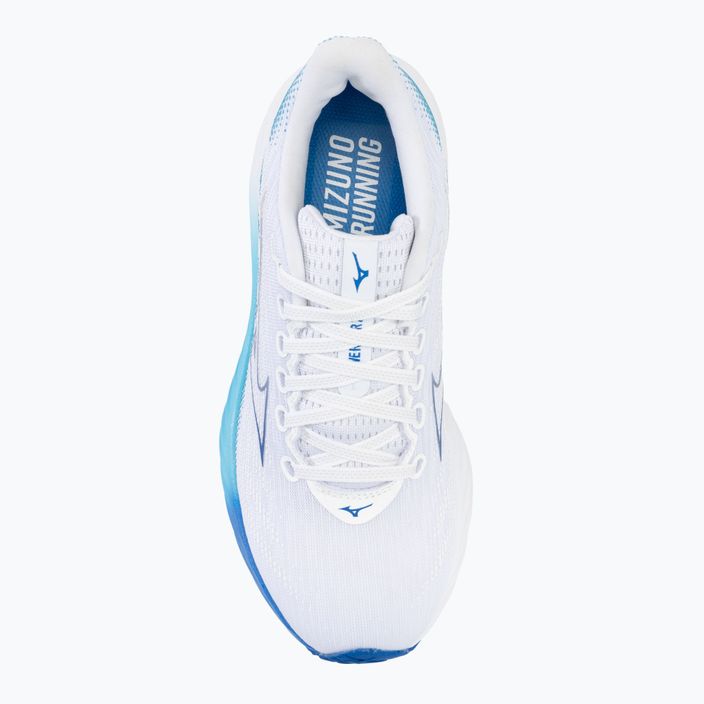 Scarpe da corsa da donna Mizuno Wave Rider 28 bianco/blu marino/blu fluviale 5