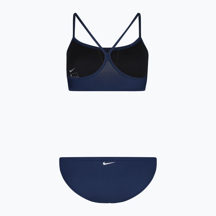 Costume da bagno due pezzi donna Nike Essential Sports Bikini navy 2