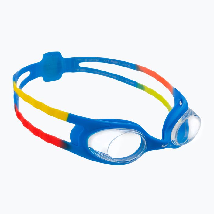 Occhialini da nuoto Nike Easy Fit per bambini, trasparenti/blu