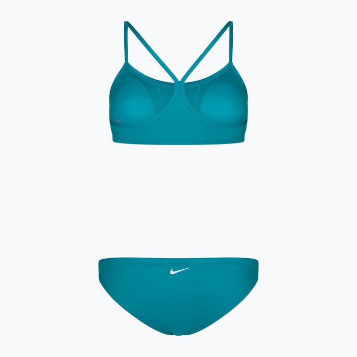 Costume da bagno due pezzi donna Nike Essential Sports Bikini acquamarina 2