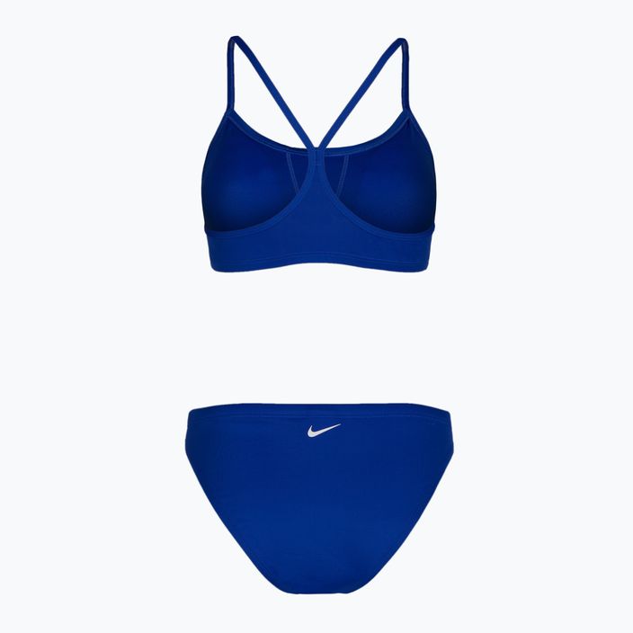 Costume da bagno due pezzi donna Nike Essential Sports Bikini royal 2