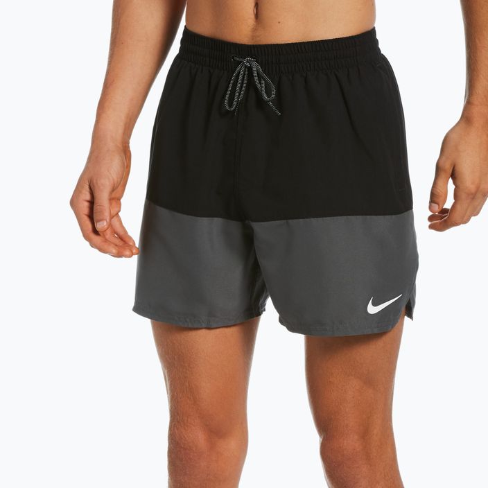 Pantaloncini da bagno Nike Split 5" Volley da uomo, nero 5