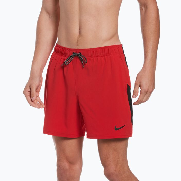 Pantaloncini da bagno Nike Contend 5" Volley Uomo rosso università 5