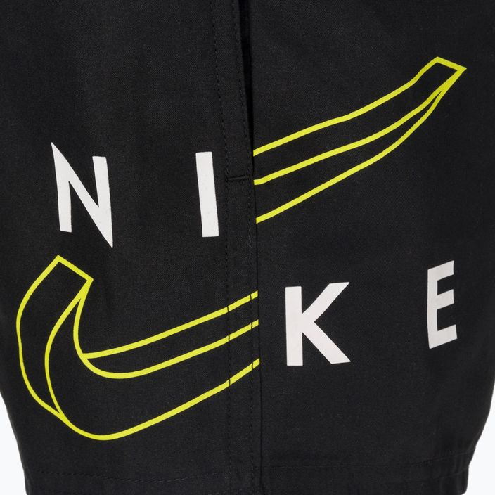 Pantaloncini da bagno Nike Split Logo 4" Volley da bambino, nero 3
