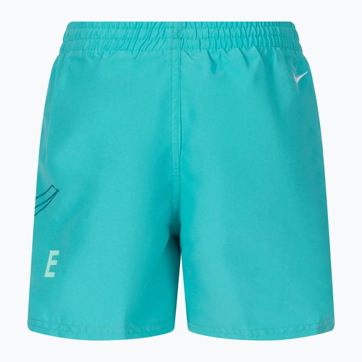 Pantaloncini da bagno da bambino Nike Split Logo 4" Volley lavati verde acqua 2