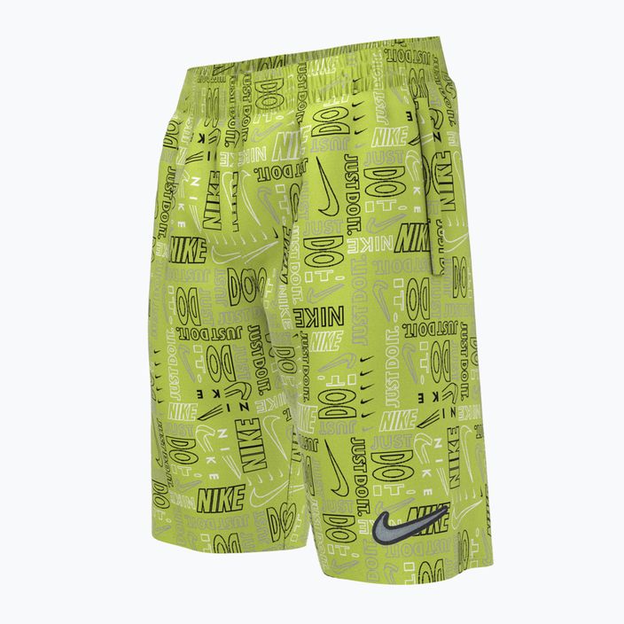 Pantaloncini da bagno Nike Logo Mashup 8" Volley da bambino verde atomico 4