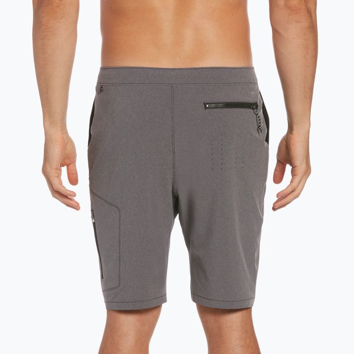 Pantaloncini da bagno Nike Flow 9" Hybrid da uomo grigio erica scuro 6