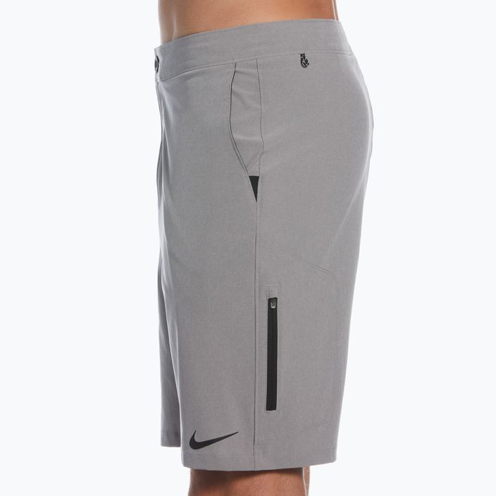Pantaloncini da bagno Nike Flow 9" Hybrid da uomo grigio erica chiaro 7