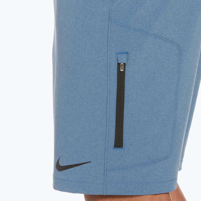 Pantaloncini da bagno Nike Flow 9" Hybrid da uomo, blu marina scuro 9