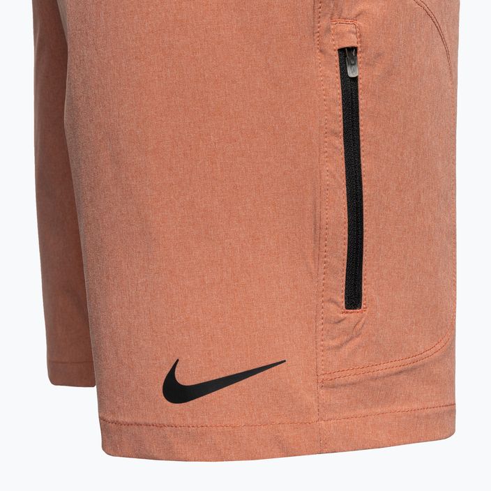 Pantaloncini da bagno Nike Flow 9" Hybrid rugged arancione da uomo 3