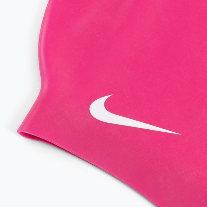 Cuffia da nuoto Nike Solid Silicone rosa prime 2