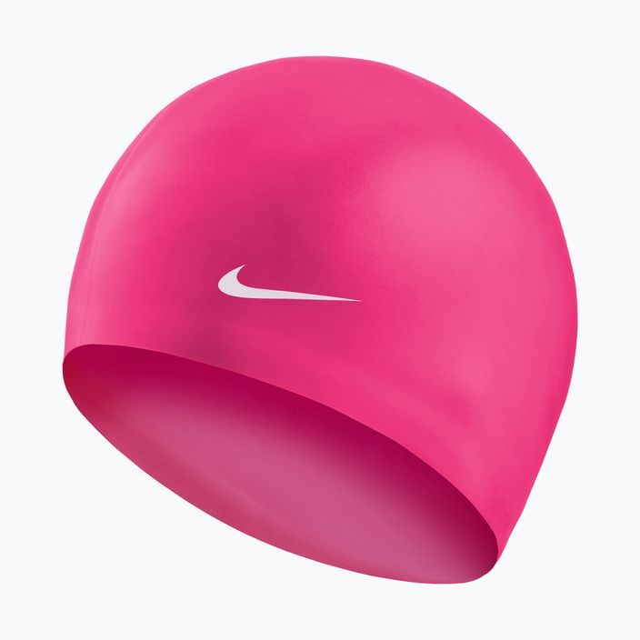 Cuffia da nuoto Nike Solid Silicone rosa prime 3