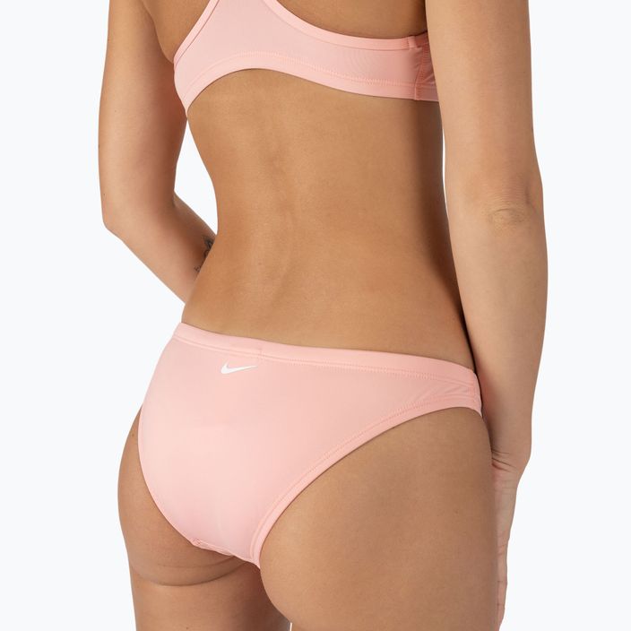 Costume da bagno due pezzi donna Nike Essential Sports Bikini corallo sbiancato 5