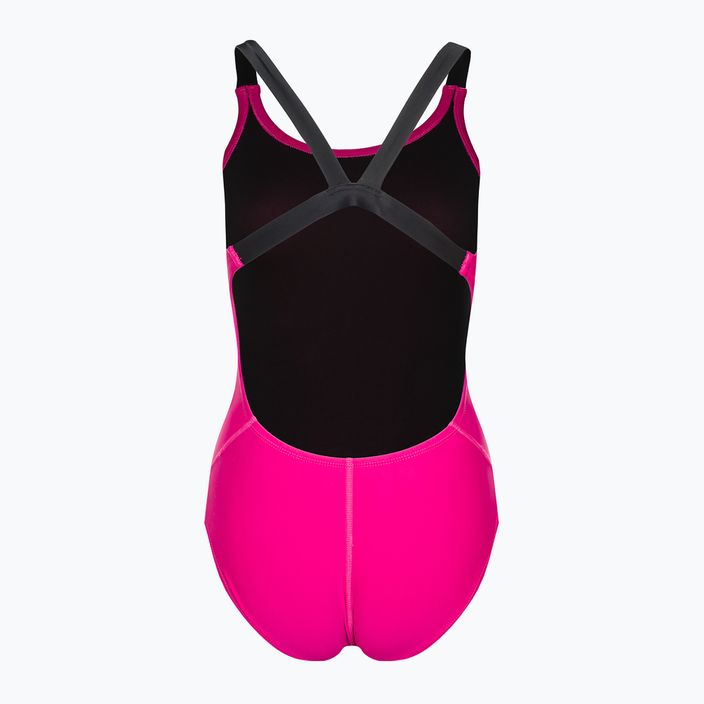 Costume intero donna Nike Logo Tape Fastback rosa prime 2
