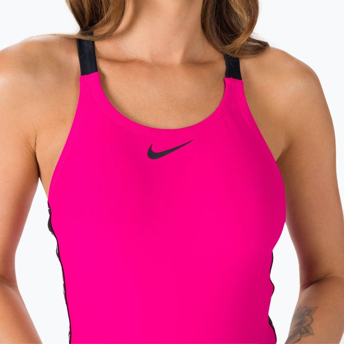 Costume intero donna Nike Logo Tape Fastback rosa prime 6