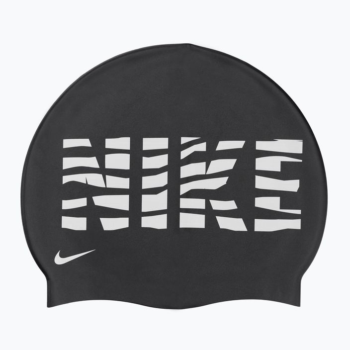 Cuffia da nuoto Nike Wave Stripe Graphic 3 nero