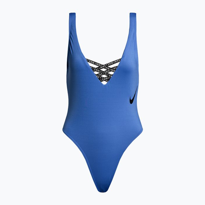 Nike Sneakerkini U-Back costume intero donna blu pacifico