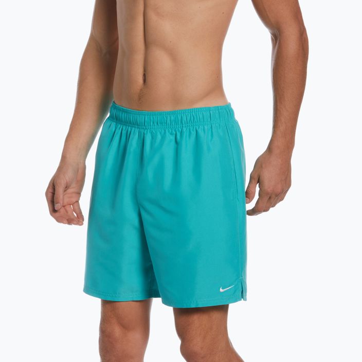 Pantaloncini da bagno Nike Essential 7" Volley da uomo, lavaggio verde acqua 5