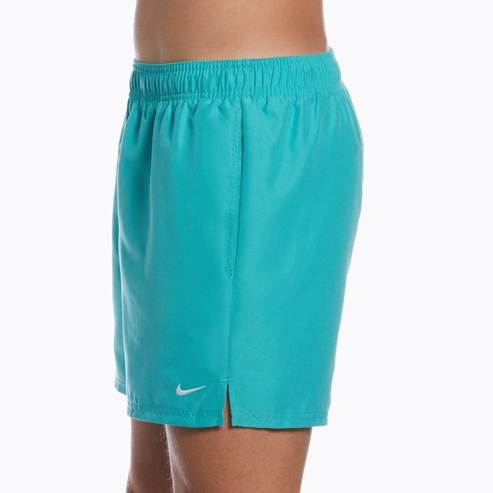 Pantaloncini da bagno Nike Essential 5" Volley da uomo, lavaggio verde acqua 7
