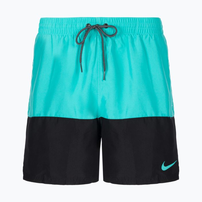Pantaloncini da bagno Nike Split 5" Volley da uomo, lavaggio verde acqua
