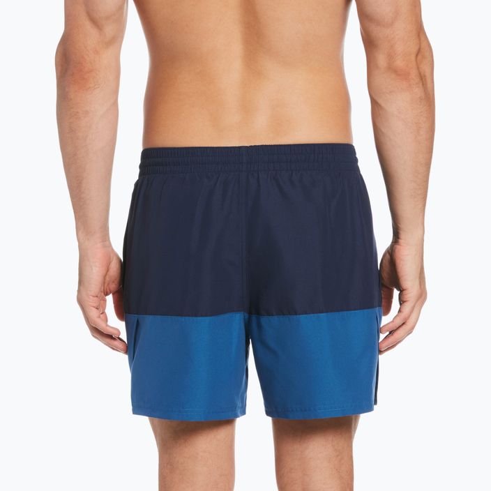 Pantaloncini da bagno Nike Split 5" Volley da uomo, blu marino scuro 7