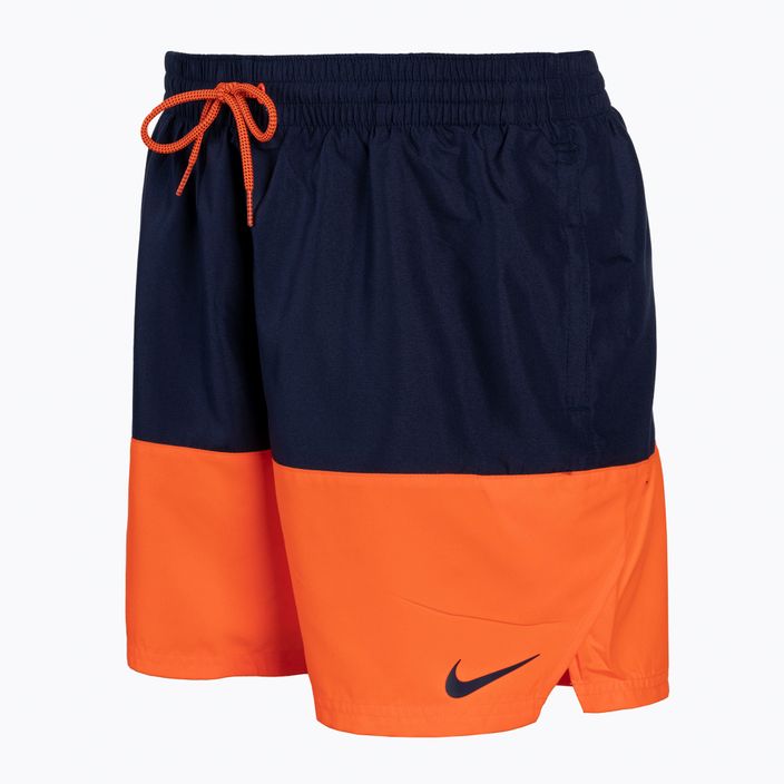 Pantaloncini da bagno Nike Split 5" Volley arancione totale da uomo 2