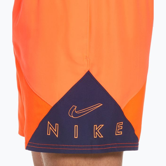 Pantaloncini da bagno Nike Logo 5" Volley da uomo, mezzanotte marina 8