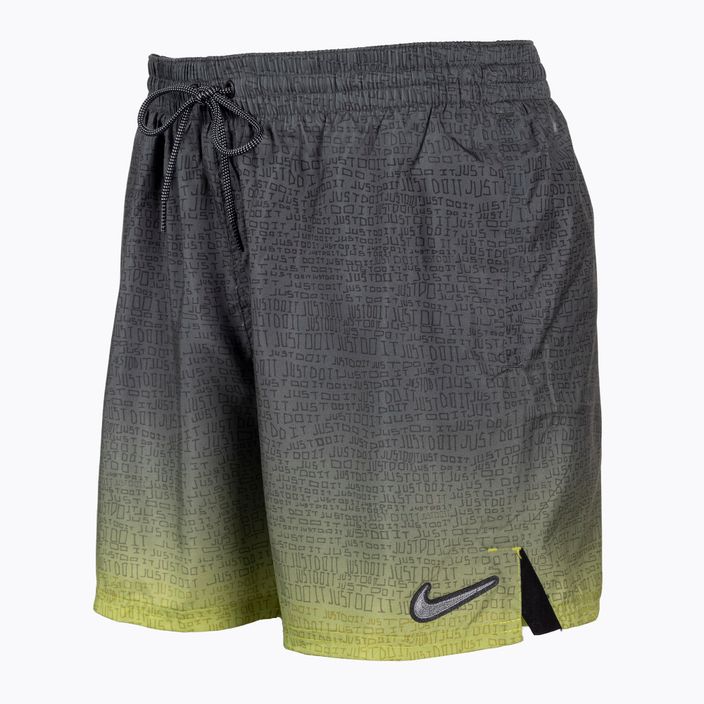 Pantaloncini da bagno Nike Just Do It Fade 5" Volley da uomo verde atomico 2