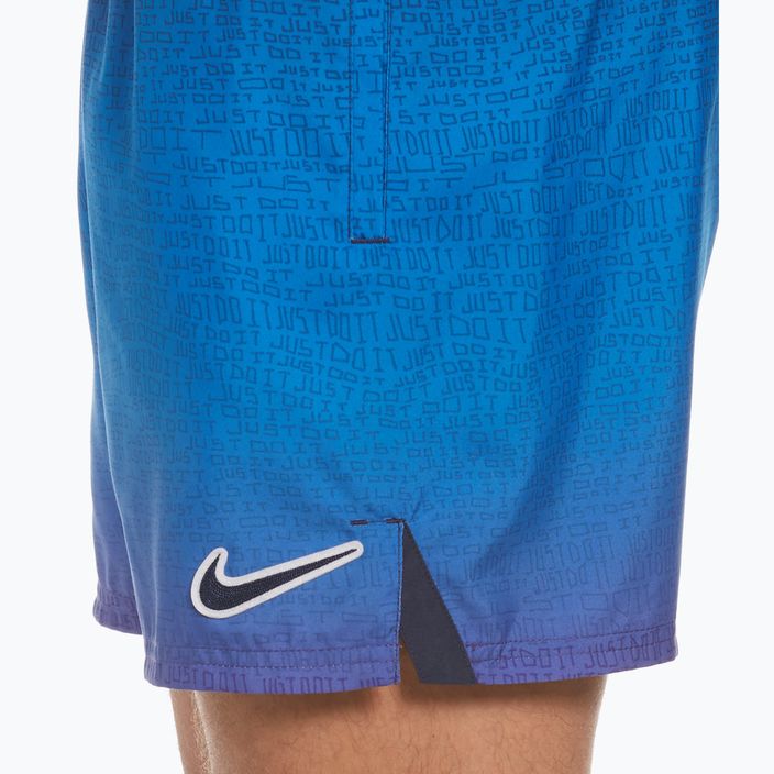 Pantaloncini da bagno Nike Just Do It Fade 5" Volley Uomo, viola psichico 7