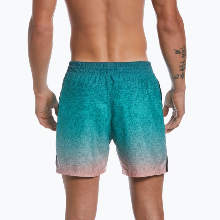 Pantaloncini da bagno Nike Just Do It Fade 5" Volley da uomo, colore corallo sbiancato 6