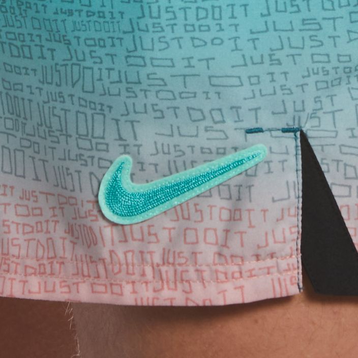 Pantaloncini da bagno Nike Just Do It Fade 5" Volley da uomo, colore corallo sbiancato 7
