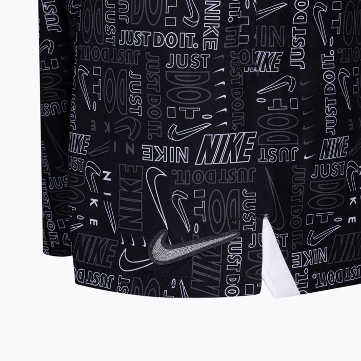 Pantaloncini da bagno Nike Logo Mashup 5" Volley da uomo, nero 4