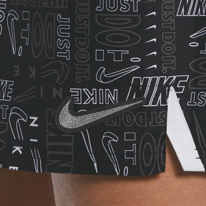 Pantaloncini da bagno Nike Logo Mashup 5" Volley da uomo, nero 7