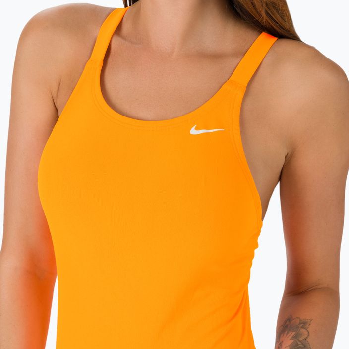 Costume intero da donna Nike Hydrastrong Solid Fastback - agrumi brillanti 4