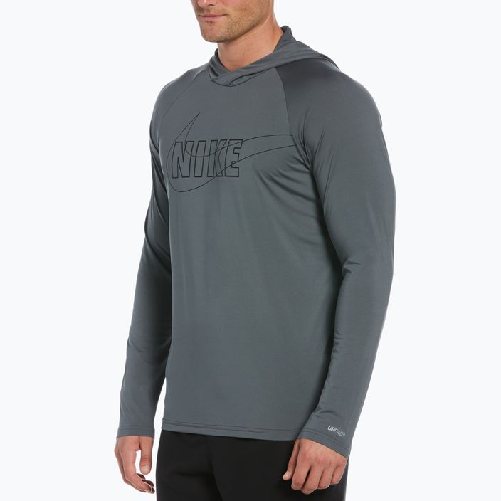 Felpa Nike Outline Logo uomo grigio ferro 8