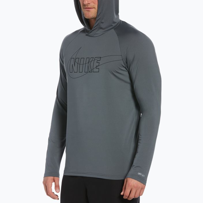 Felpa Nike Outline Logo uomo grigio ferro 10