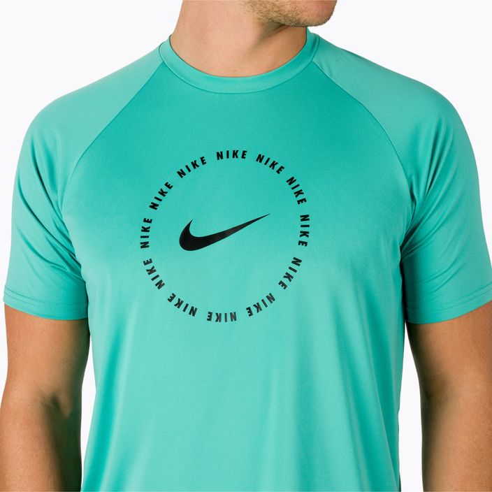 Maglietta da allenamento da uomo Nike Ring Logo lavata verde acqua 7