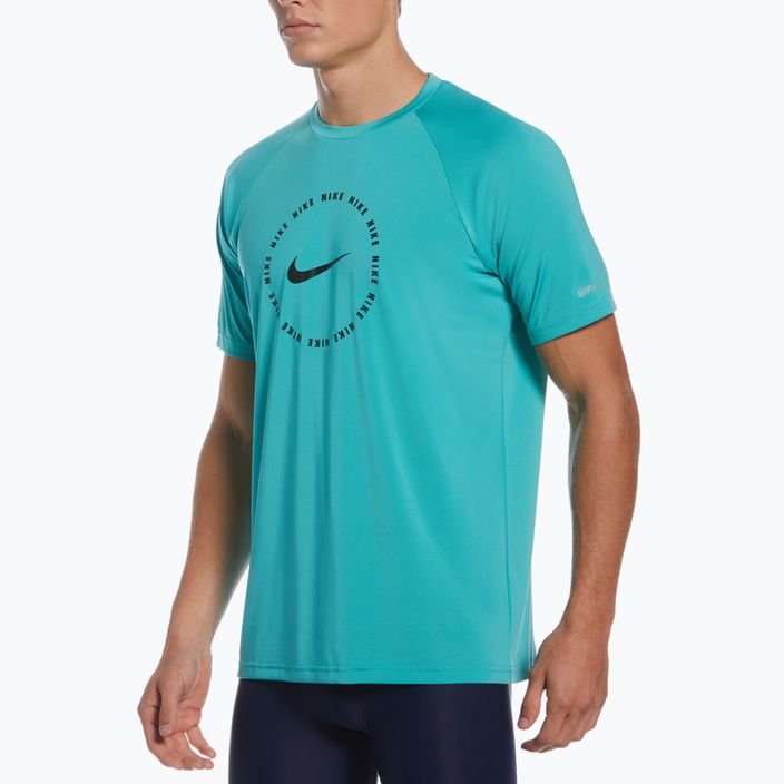 Maglietta da allenamento da uomo Nike Ring Logo lavata verde acqua 8