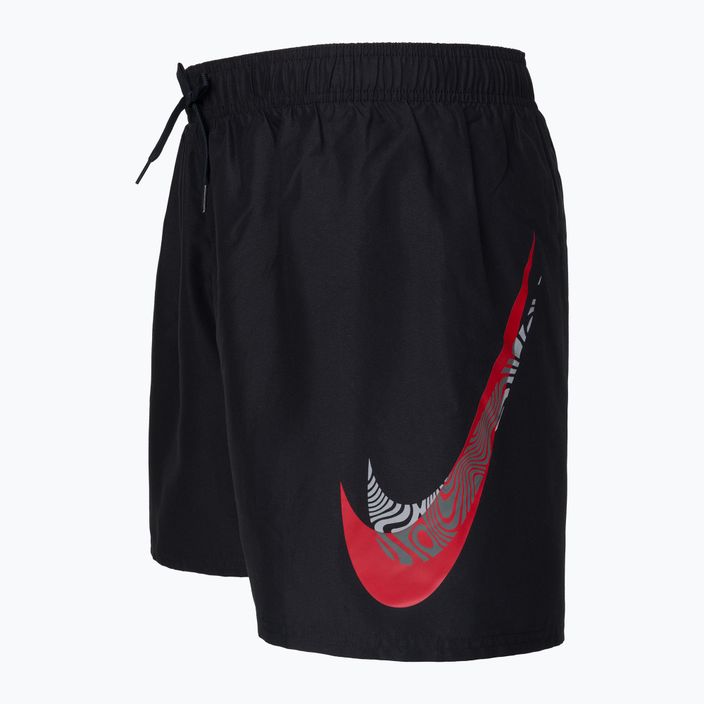 Pantaloncini da bagno Nike Liquify Swoosh 5" Volley Uomo, nero 3