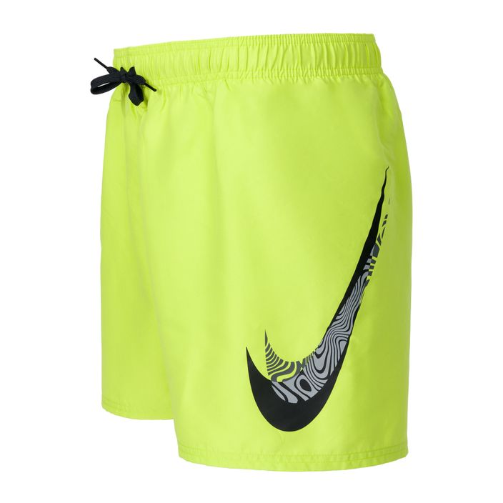 Pantaloncini da bagno Nike Liquify Swoosh 5" Volley da uomo verde atomico 3