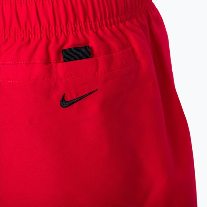 Pantaloncini da bagno Nike Liquify Swoosh 5" Volley Uomo rosso università 4