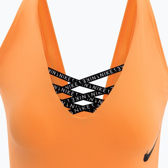 Nike Sneakerkini U-Back costume intero donna crema pesca 3
