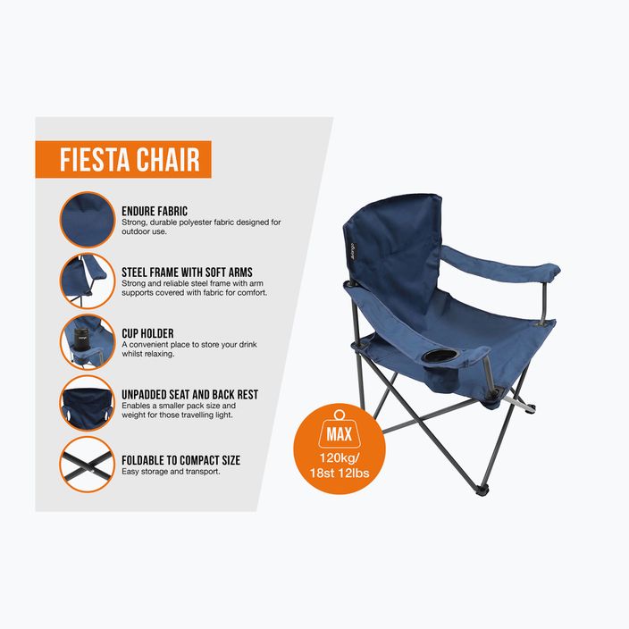 Vango Fiesta Tourist Chair denim scuro 5