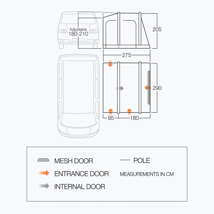 Vango Faros II Vestibolo per auto a bassa fumosità 2