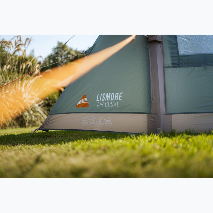 Vango Lismore Air 600XL pacchetto verde minerale tenda da campeggio per 6 persone 8