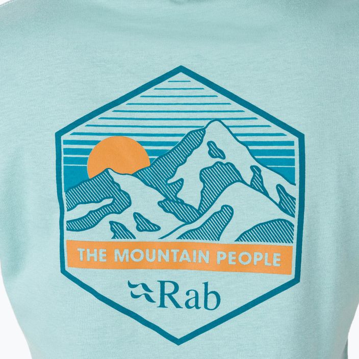 Maglietta da trekking Rab Stance Mountain Peak da donna meltwater 5