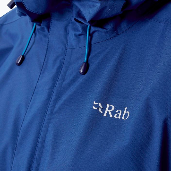 Rab Downpour Eco giacca da pioggia da donna blu patriota 7